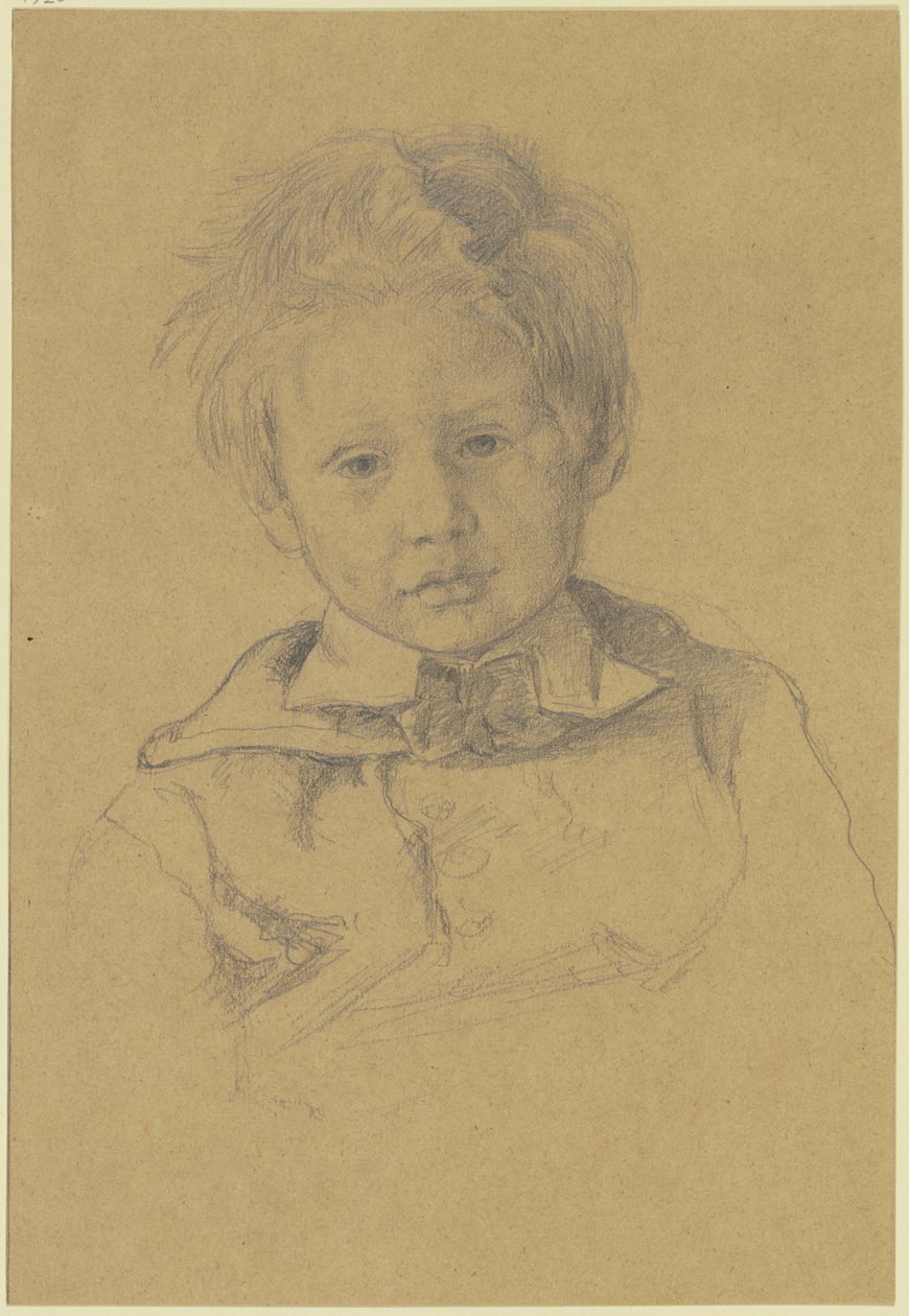 Portret dziecięcy syna Victora Müllera autorstwa Hans Thoma