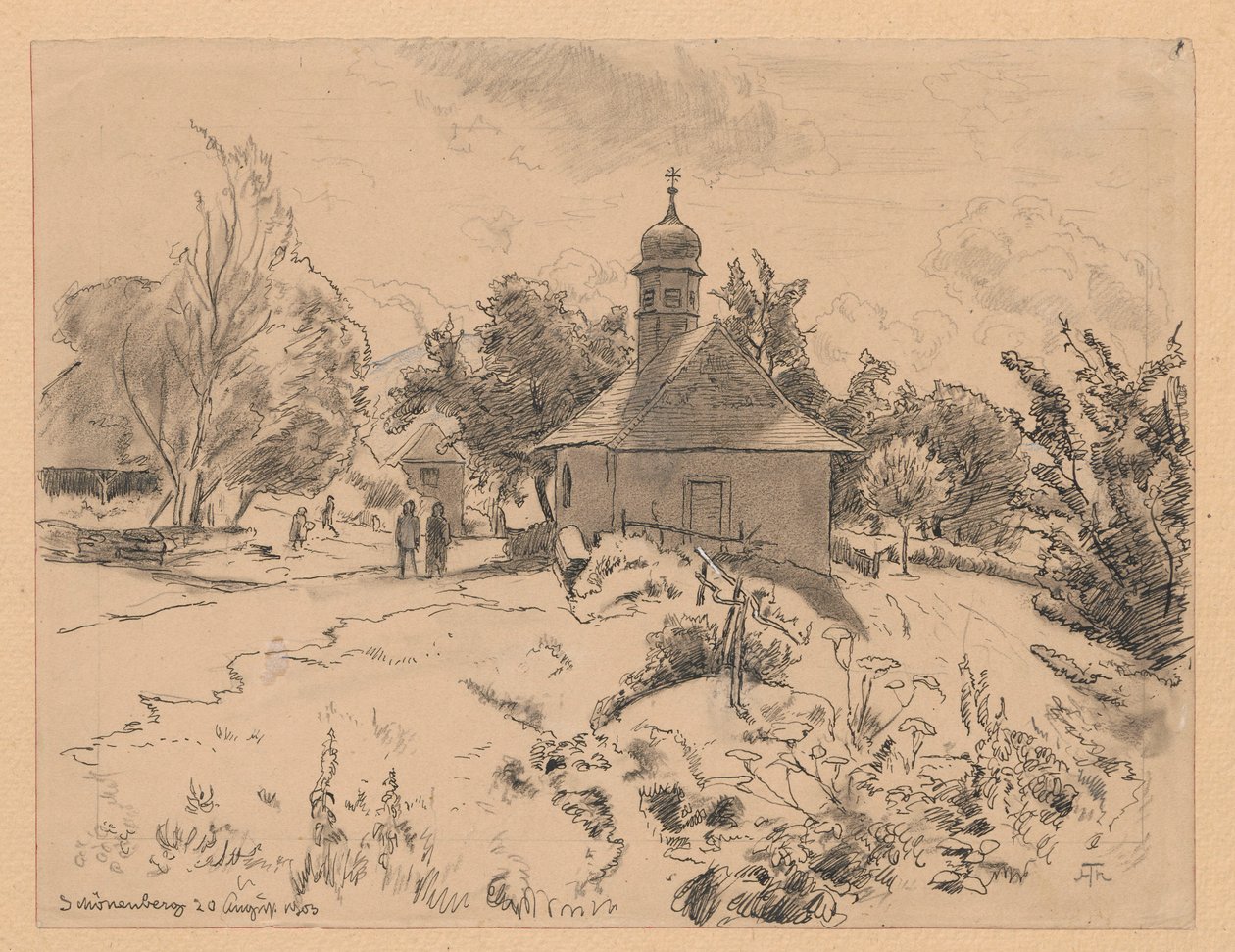 Kościółek w Schönenberg autorstwa Hans Thoma