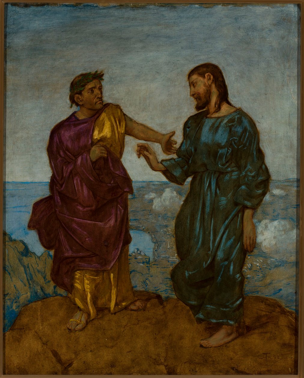 Kuszenie Chrystusa autorstwa Hans Thoma