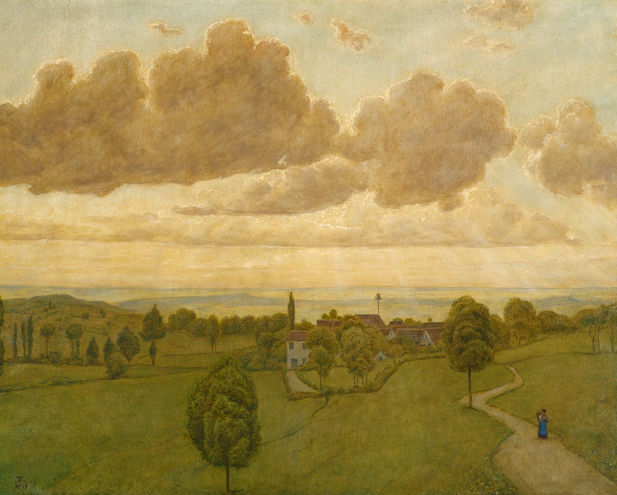 Krajobraz autorstwa Hans Thoma