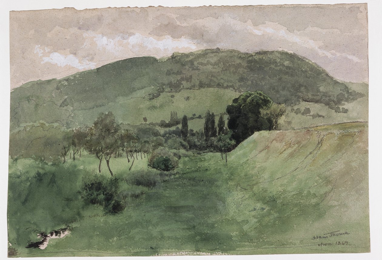 Krajobraz w Schwarzwaldzie autorstwa Hans Thoma