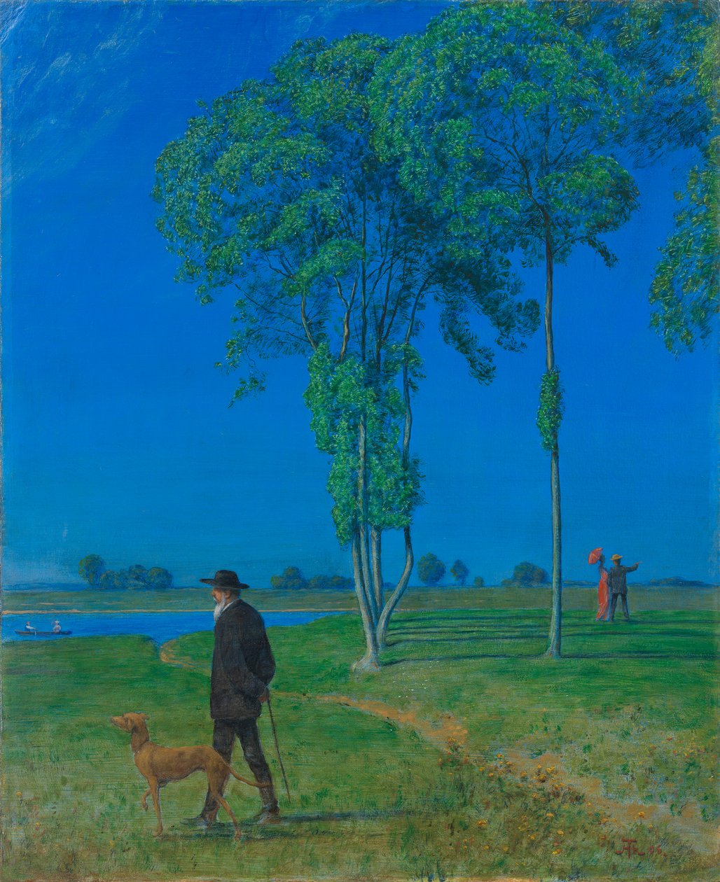 Samotność, 1906. autorstwa Hans Thoma