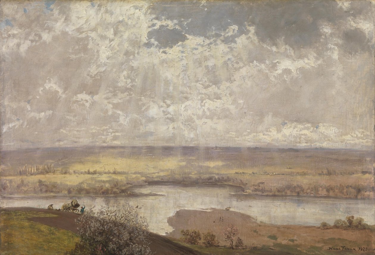 Krajobraz nad Menem autorstwa Hans Thoma