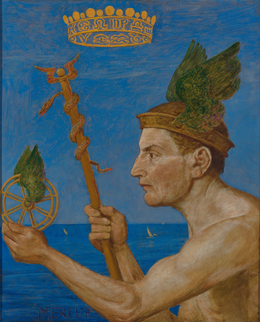 Merkury autorstwa Hans Thoma