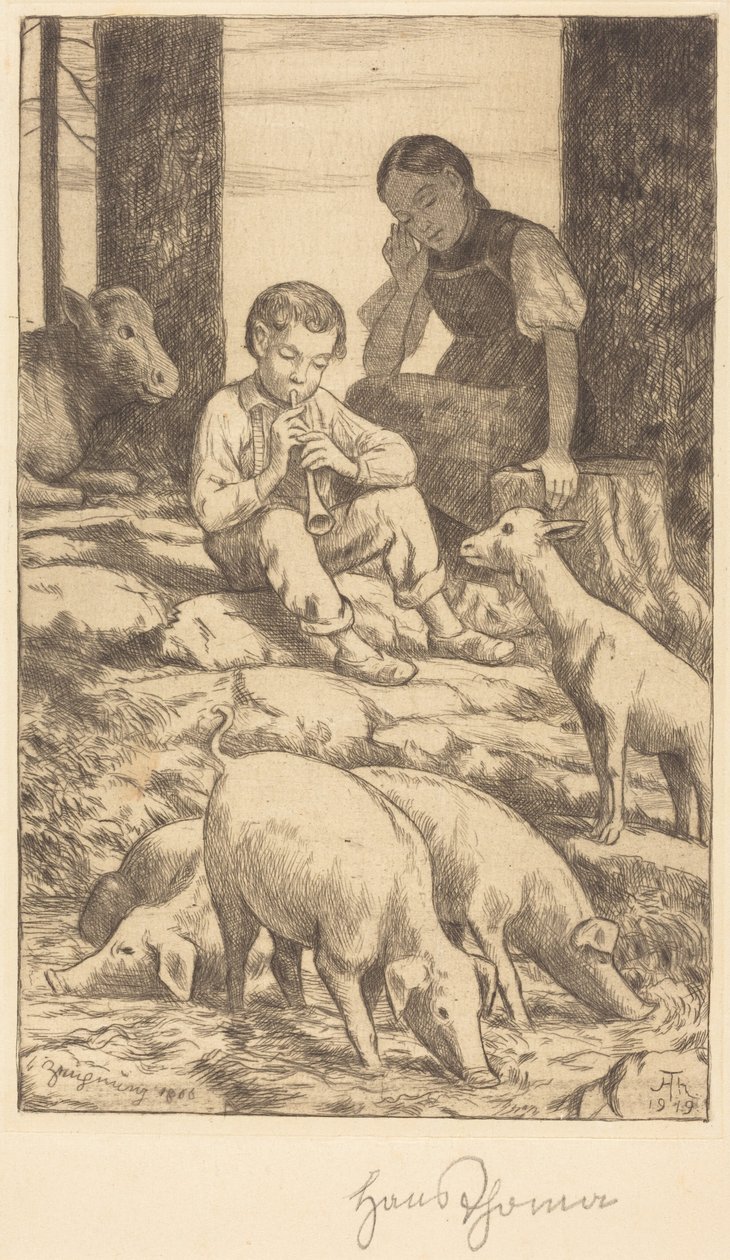 Sielanka autorstwa Hans Thoma