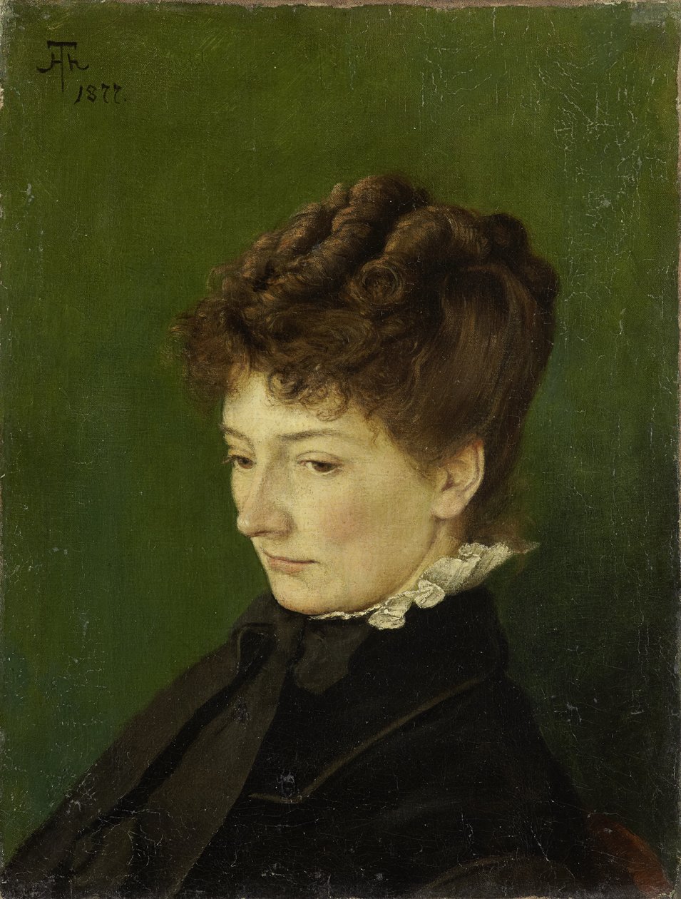 Portret Idy Müller, z domu Scholderer autorstwa Hans Thoma