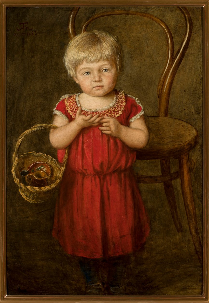 Portret Eli z koszykiem autorstwa Hans Thoma