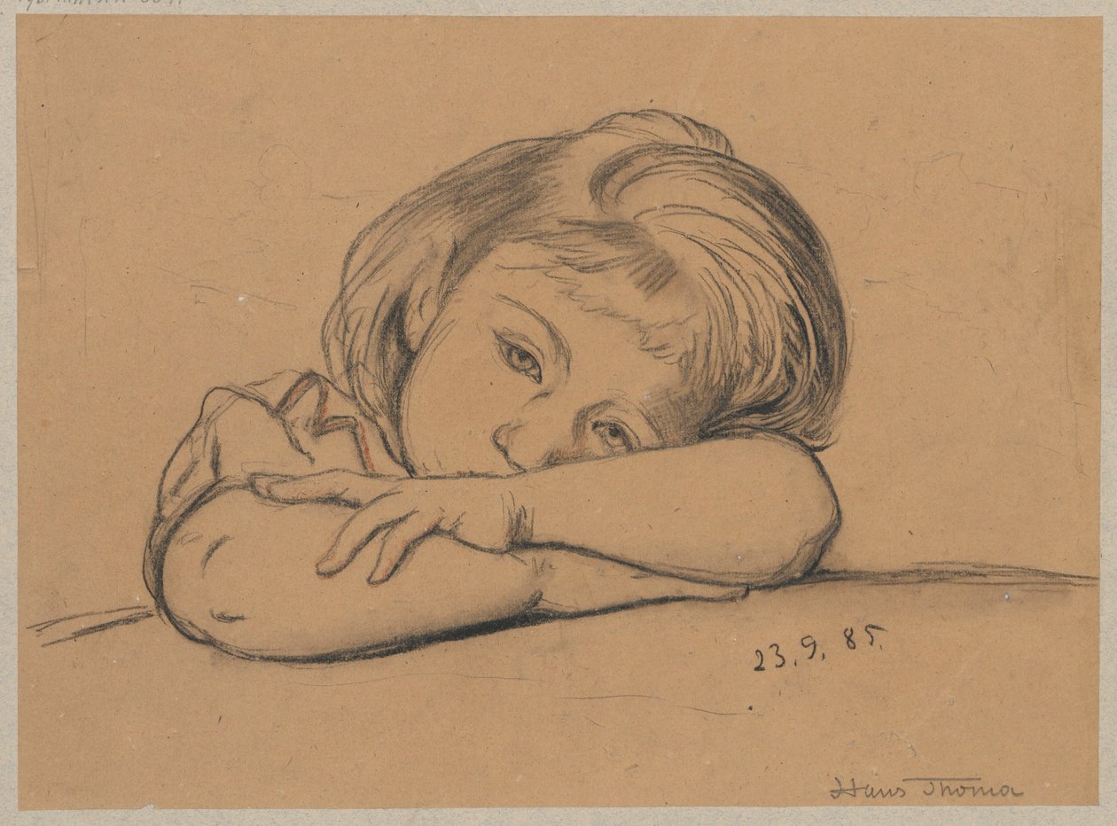Portret Elli autorstwa Hans Thoma