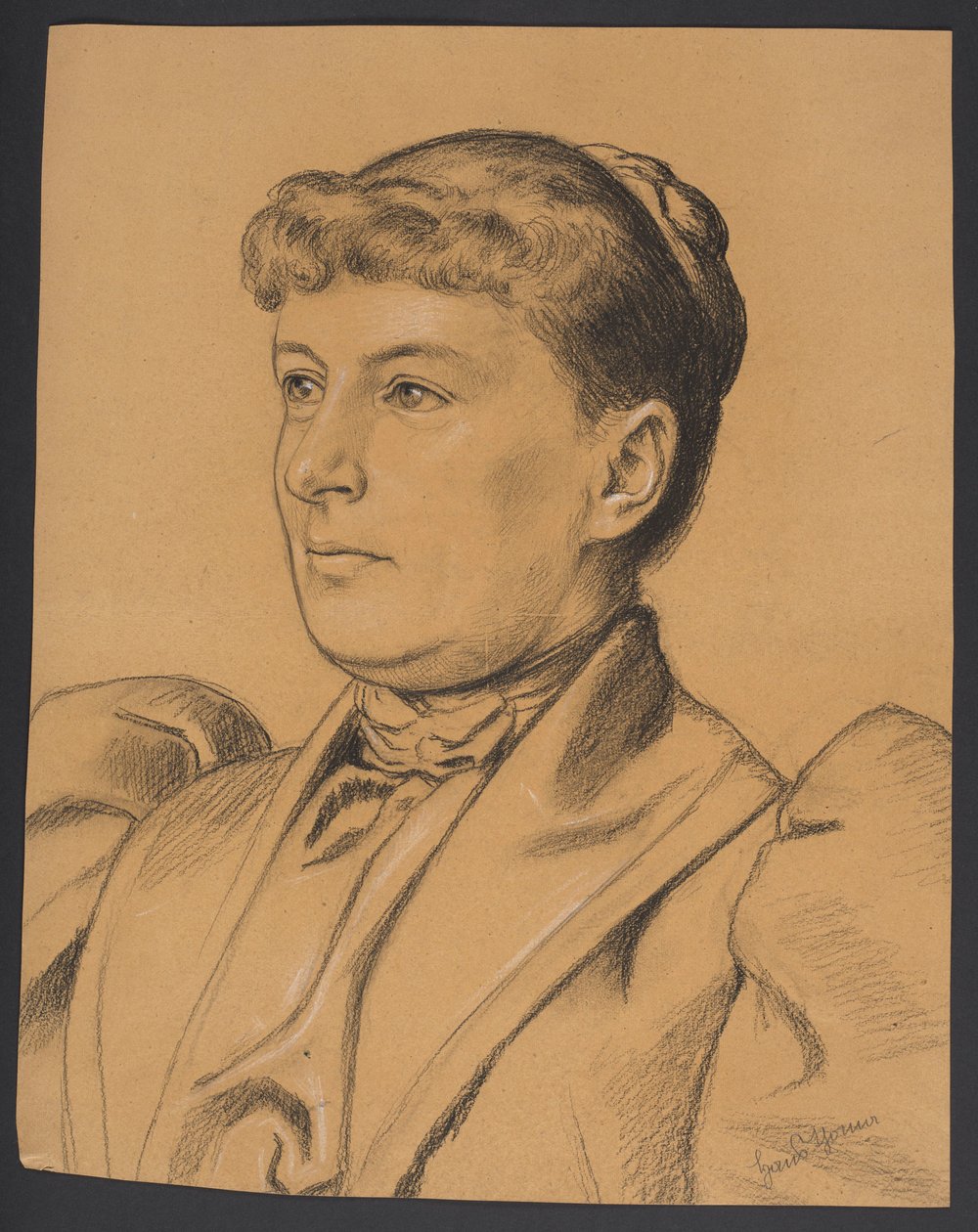 Portret kobiety autorstwa Hans Thoma