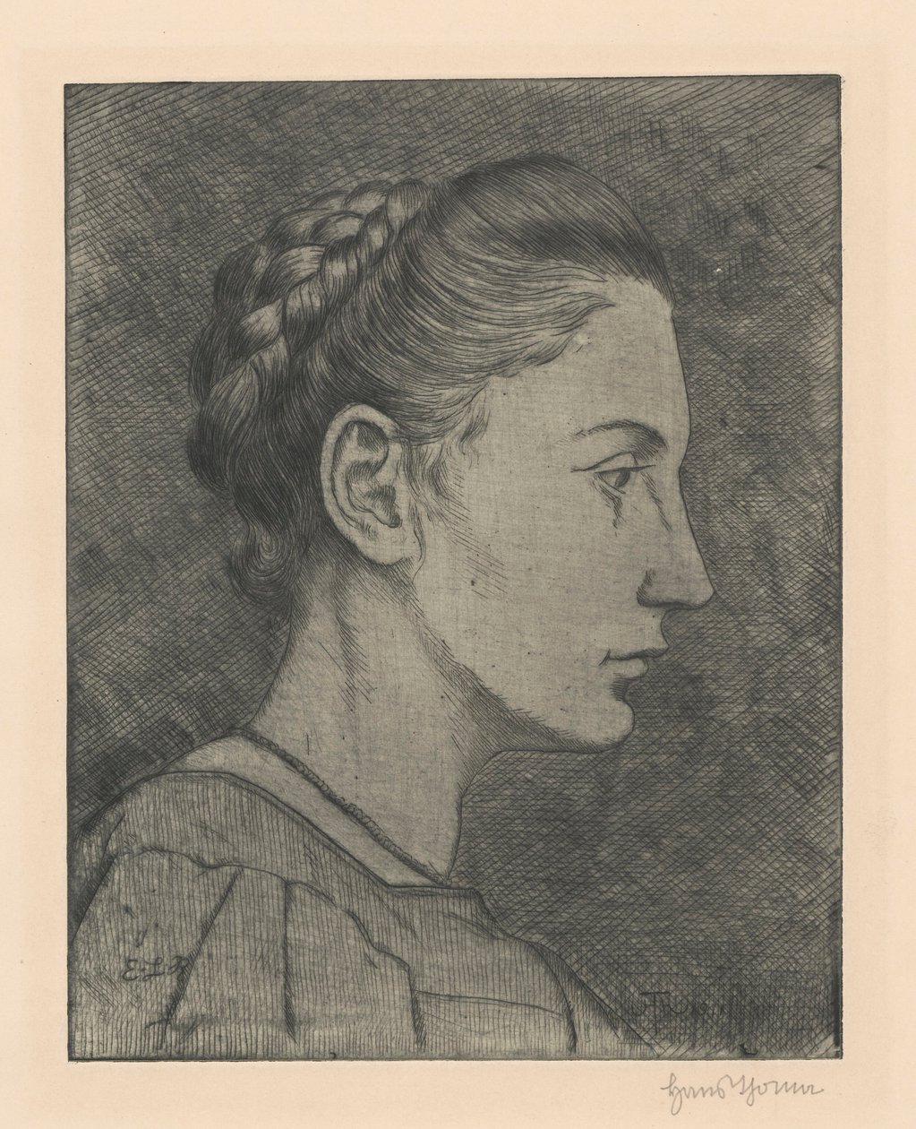Portret Bettiny von Arnim autorstwa Hans Thoma