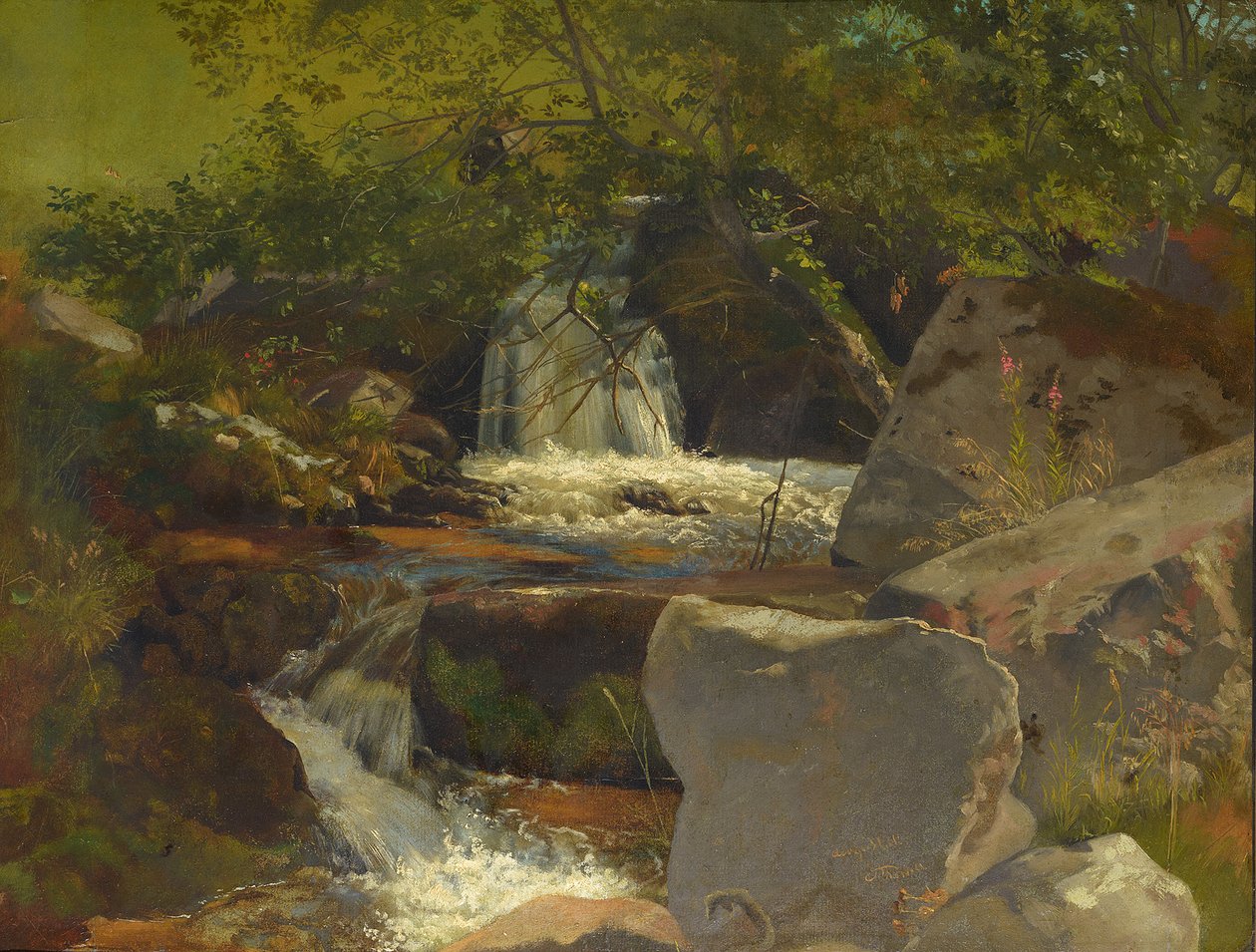 Potok w Schwarzwaldzie autorstwa Hans Thoma