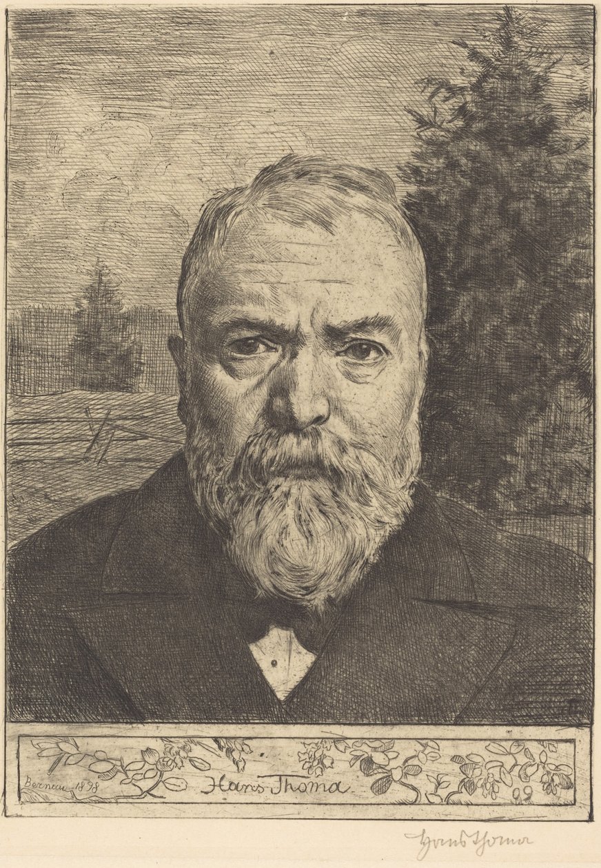 Autoportret II autorstwa Hans Thoma