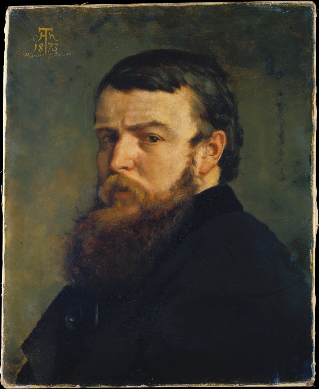Autoportret z Monachium autorstwa Hans Thoma