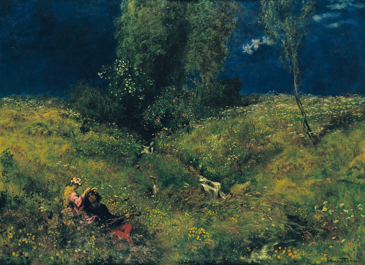 Lato, 1872 autorstwa Hans Thoma