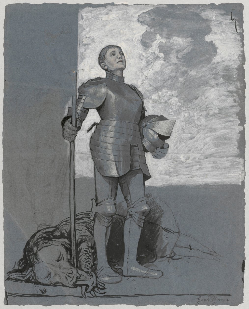 Święty Jerzy autorstwa Hans Thoma