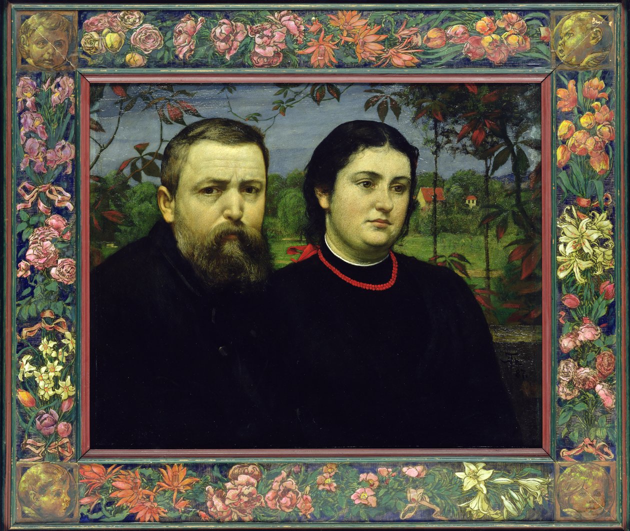 Artysta z żoną Bonicella, 1887 autorstwa Hans Thoma