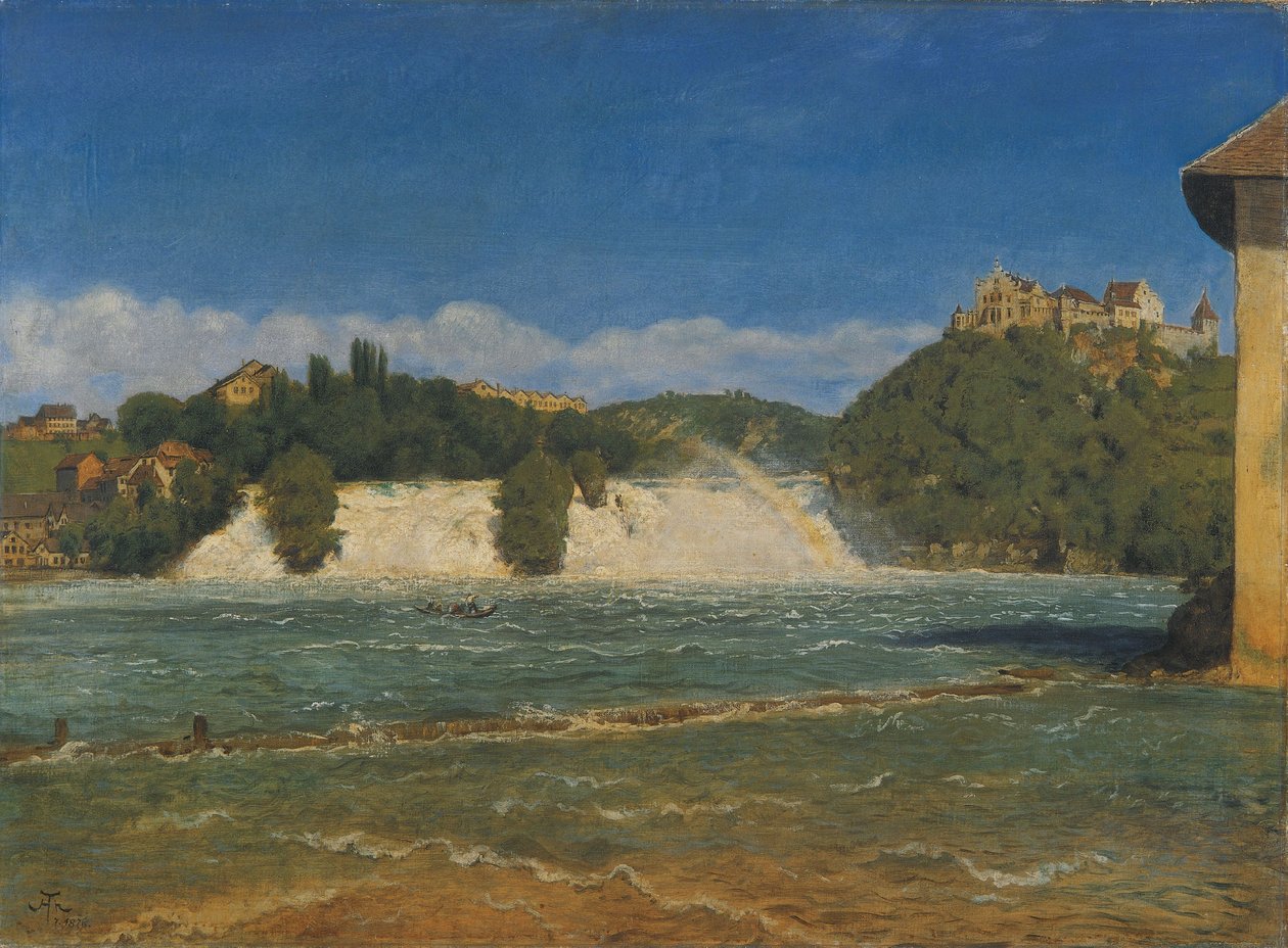 Wodospad na Renie w Schaffhausen autorstwa Hans Thoma