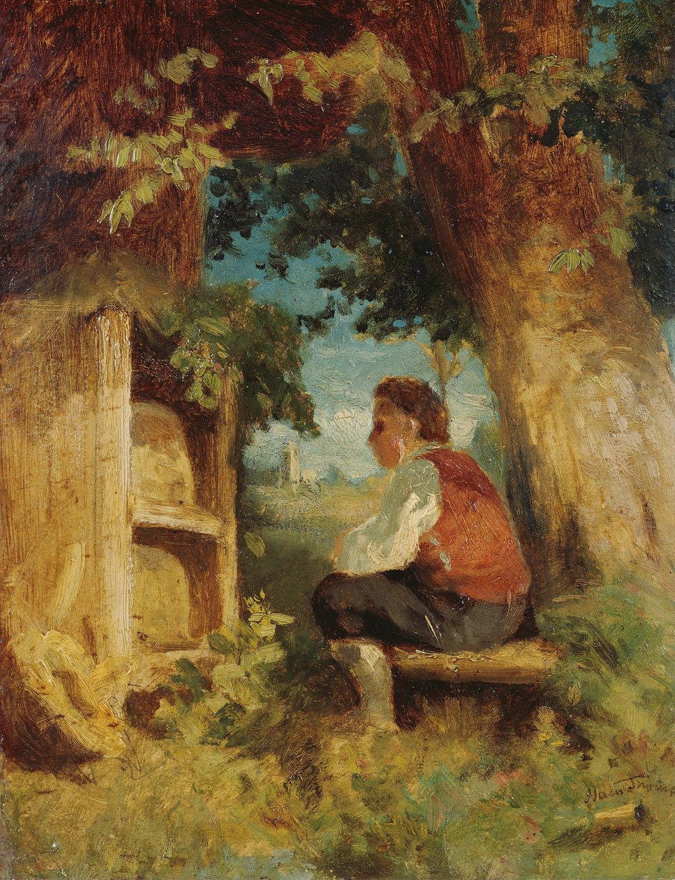 Przyjaciel pszczół autorstwa Hans Thoma
