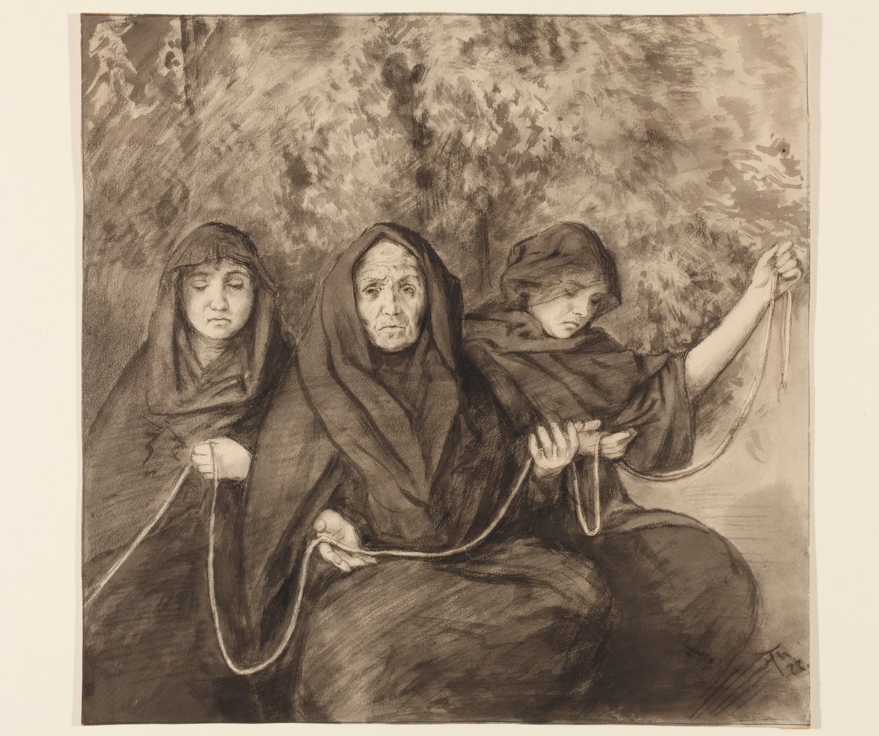Trzy Norny autorstwa Hans Thoma