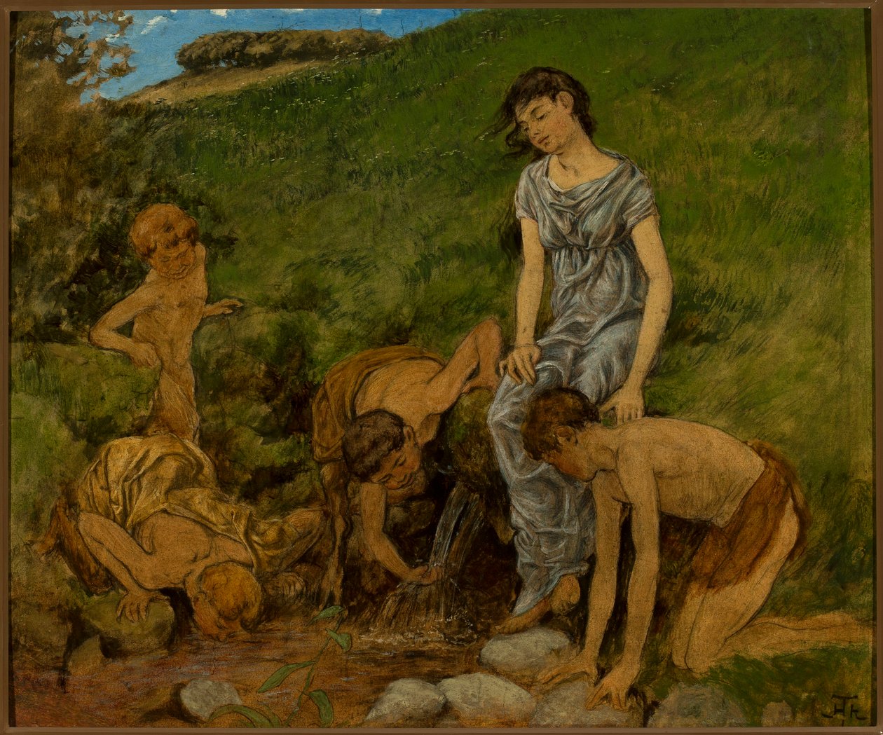 U żródła autorstwa Hans Thoma