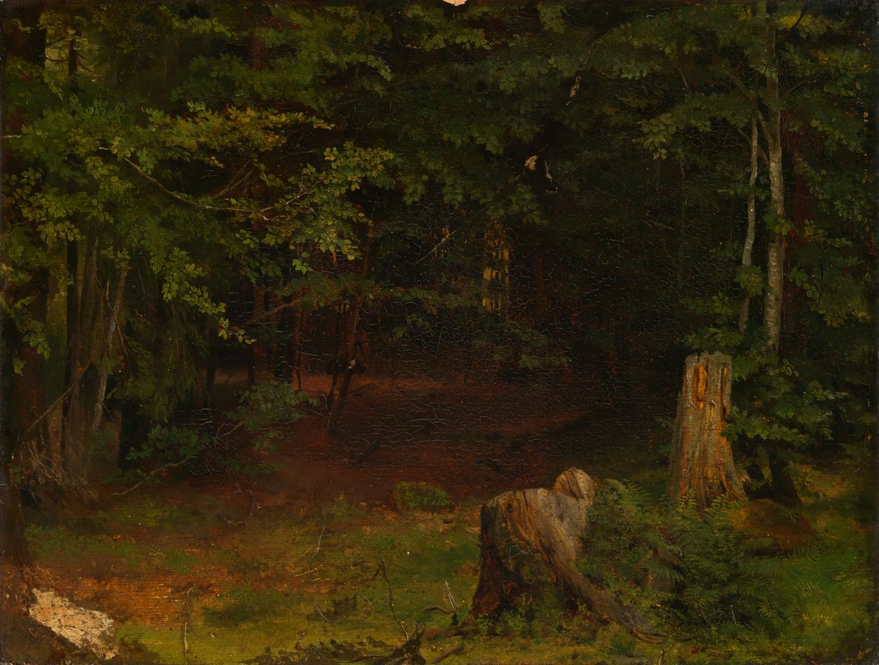 Głębia lasu autorstwa Hans Thoma