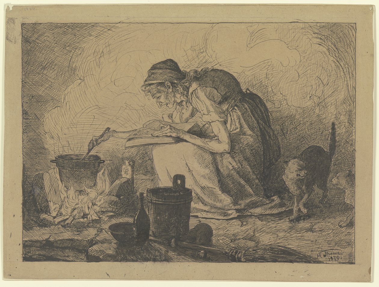 Kuchnia czarownic autorstwa Hans Thoma