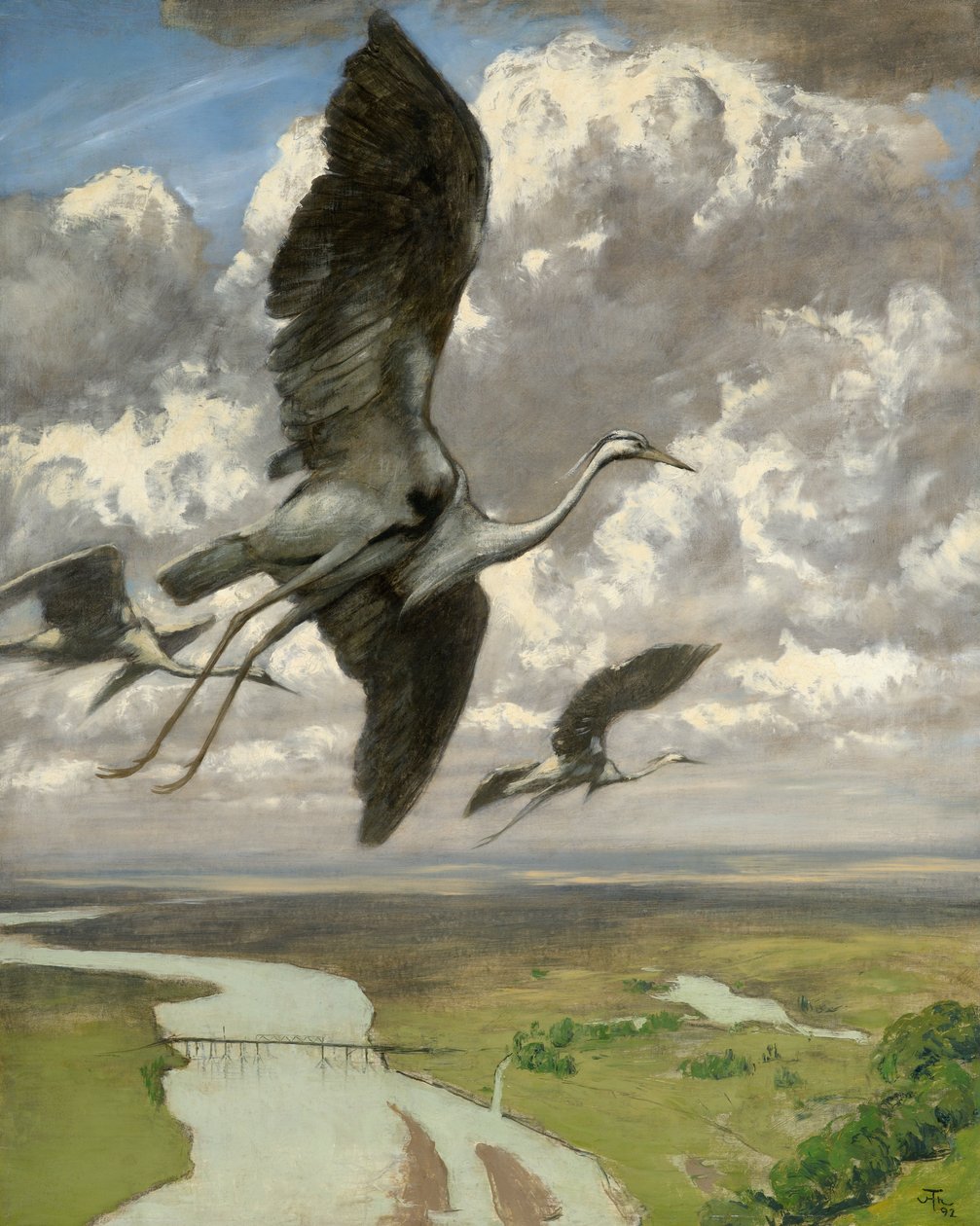 Cudowne ptaki autorstwa Hans Thoma
