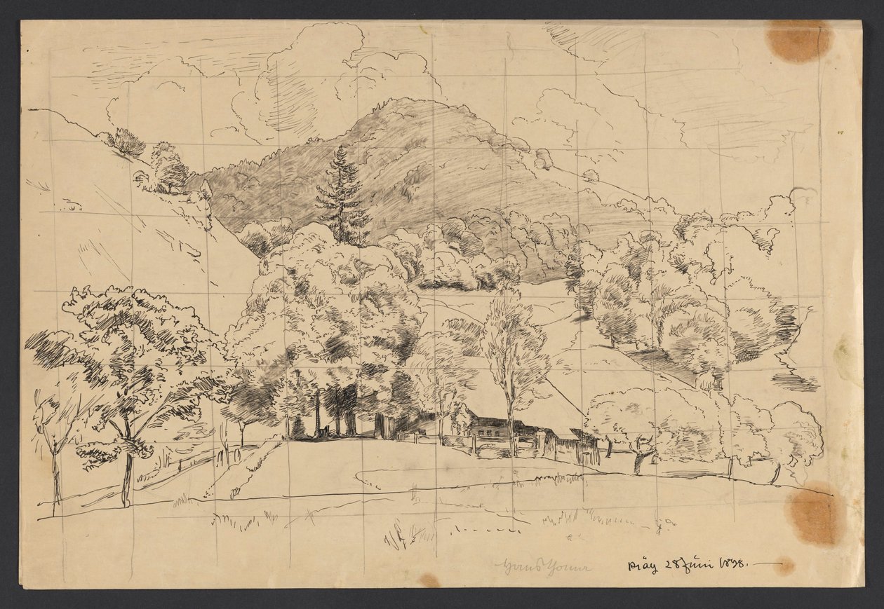 Zagroda wiejska w Präg w Schwarzwaldzie autorstwa Hans Thoma