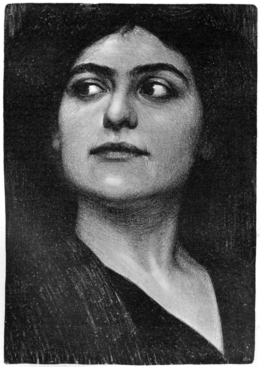 Studium głowy kobiety, 1899. autorstwa Hans Unger