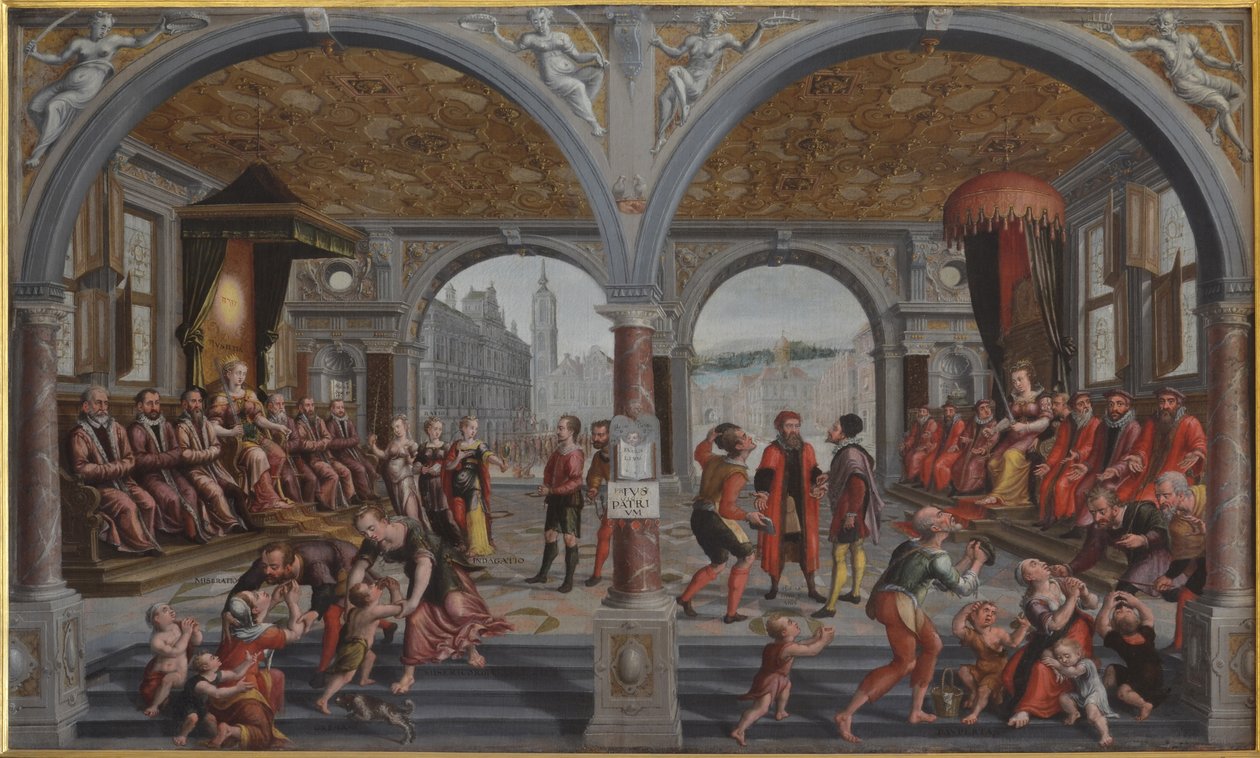 Sprawiedliwość i niesprawiedliwość Sprawiedliwość i niesprawiedliwość, 1594-1595. autorstwa Hans Vredeman de Vries