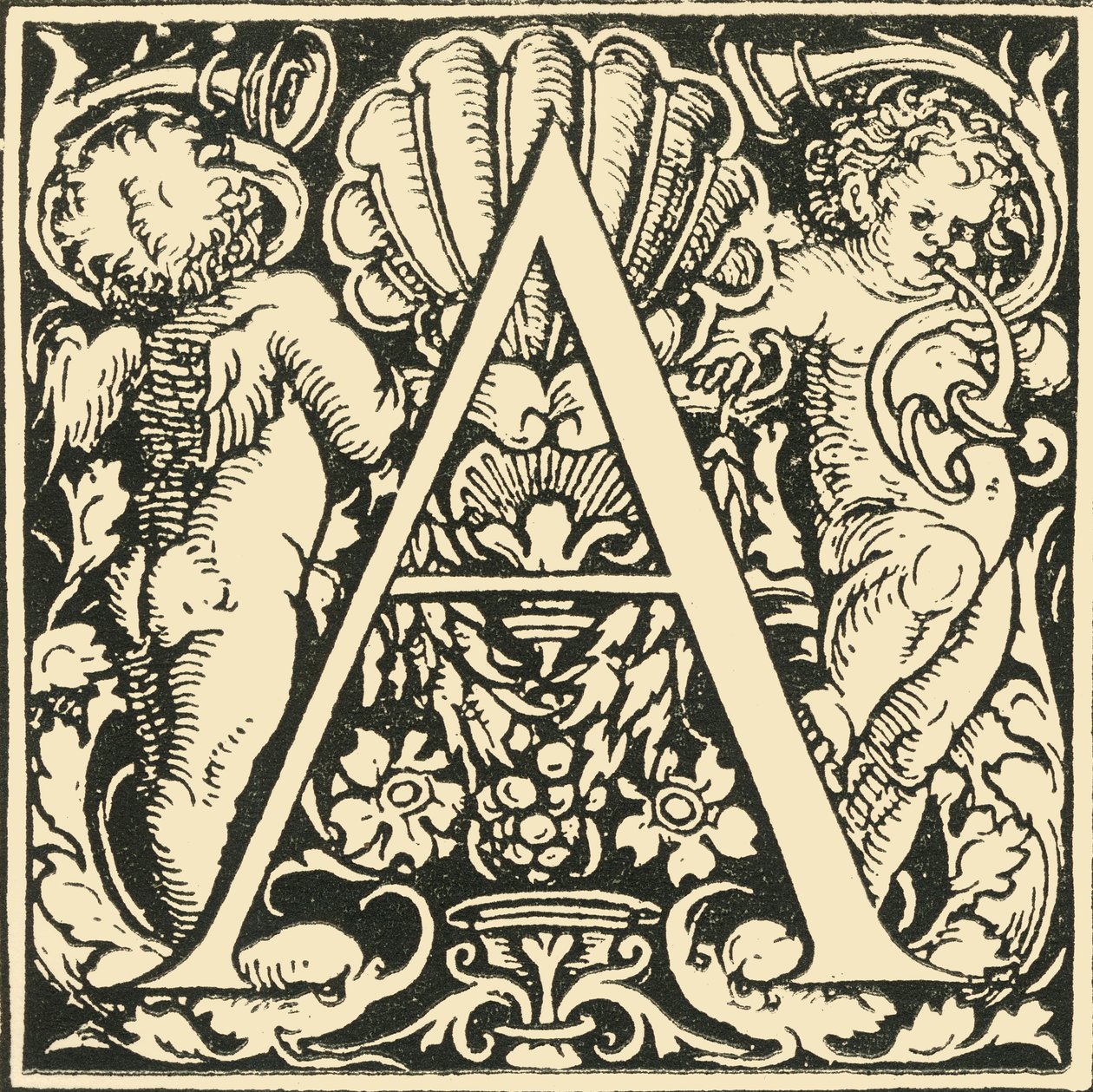 A - Alfabet Hansa Weiditza, c1520-1521, 1908. autorstwa Hans Weiditz