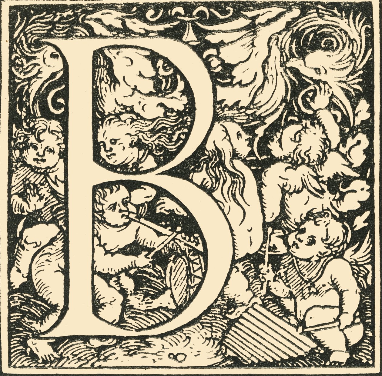 B - Alfabet Hansa Weiditza, c1520-1521, 1908. autorstwa Hans Weiditz