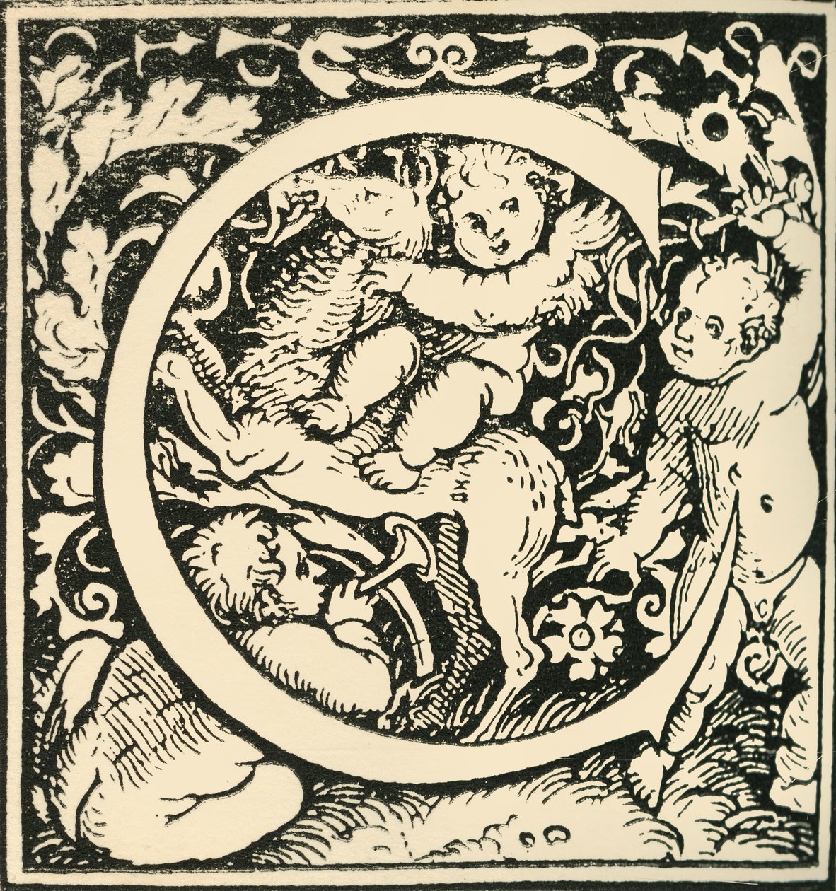 C - Alfabet Hansa Weiditza, c1520-1521, 1908. autorstwa Hans Weiditz