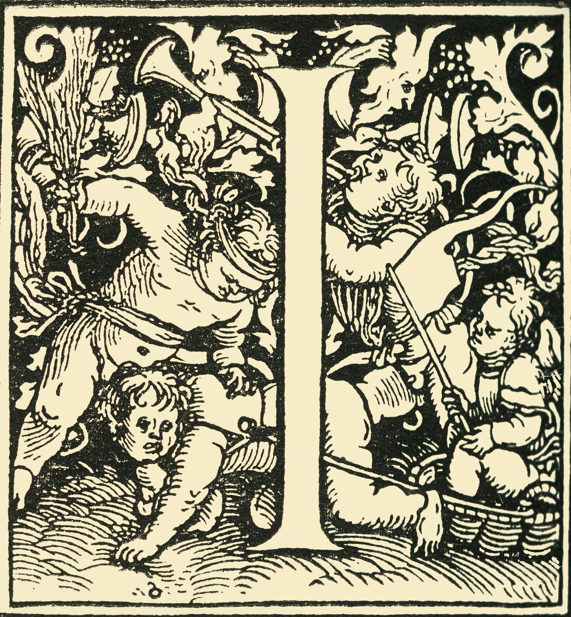 I - Alfabet Hansa Weiditza, c1520-1521, 1908. autorstwa Hans Weiditz