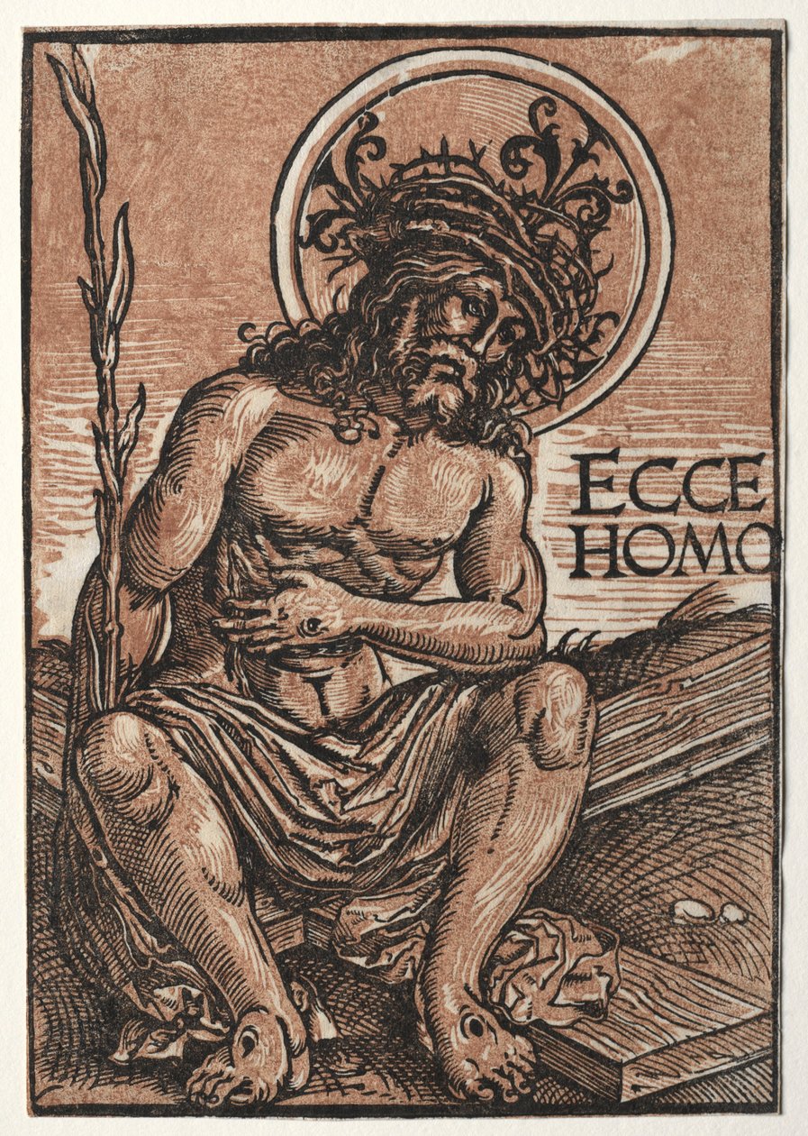 Mąż bolesny siedzący na krzyżu, ok. 1930 r. 1522. autorstwa Hans Weiditz