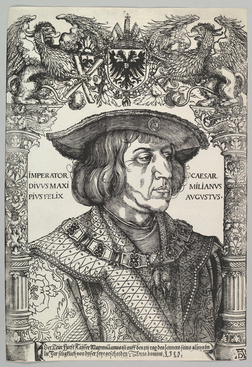 Portret cesarza Maksymiliana I, 1519. autorstwa Hans Weiditz