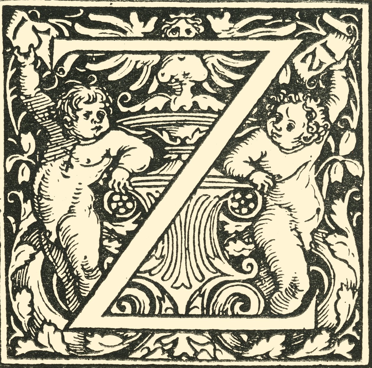 Z - Alfabet Hansa Weiditza, c1520-1521, 1908. autorstwa Hans Weiditz