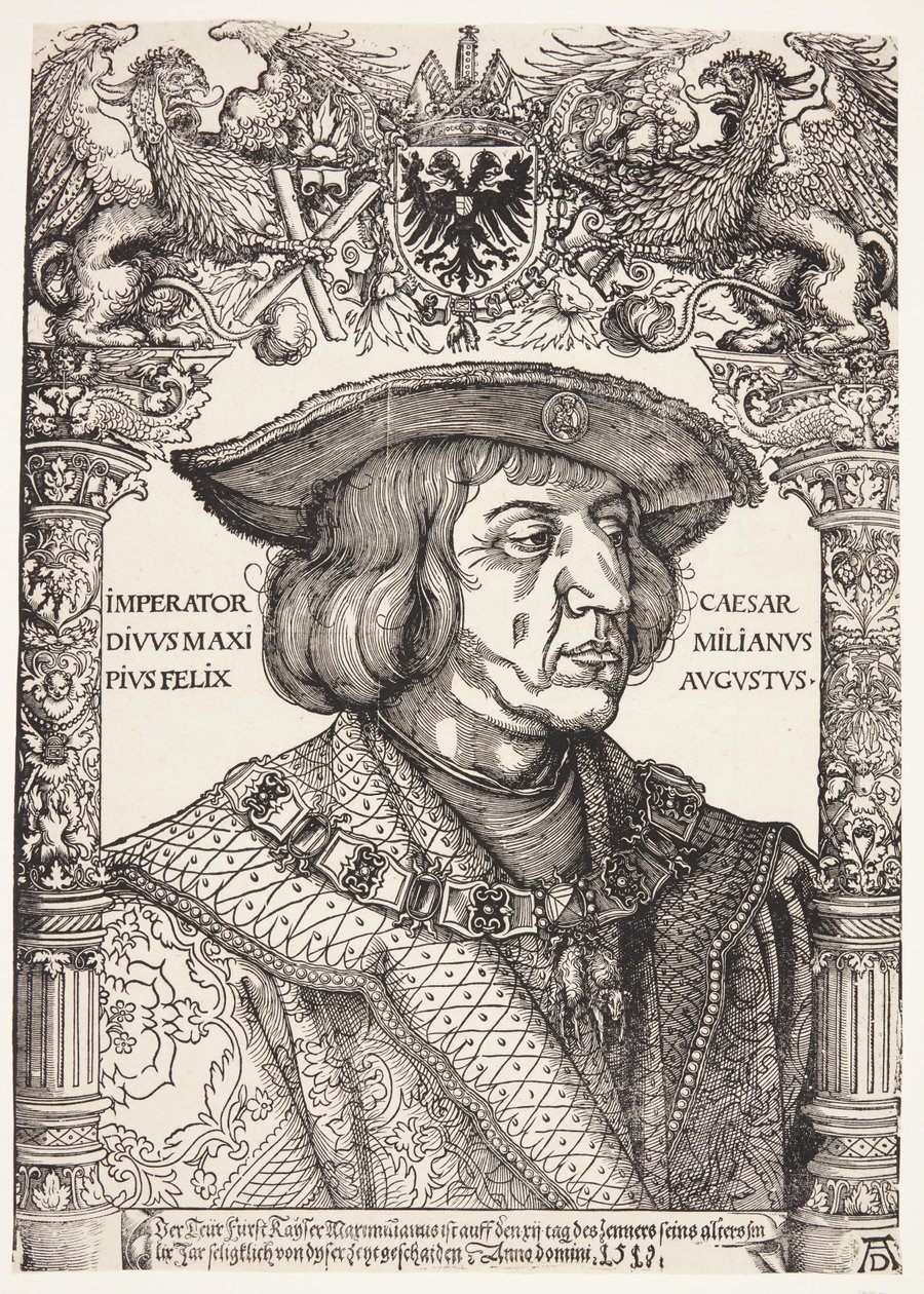 Cesarz Maksymilian I autorstwa Hans Weiditz II
