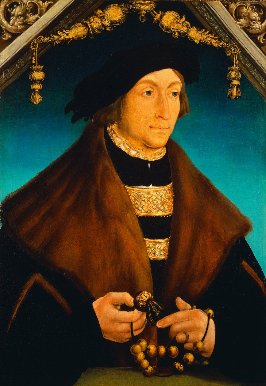 Portret hrabiego palatyna Jerzego z Wittelsbach, biskupa Speyer, autorstwa Hans Wertinger