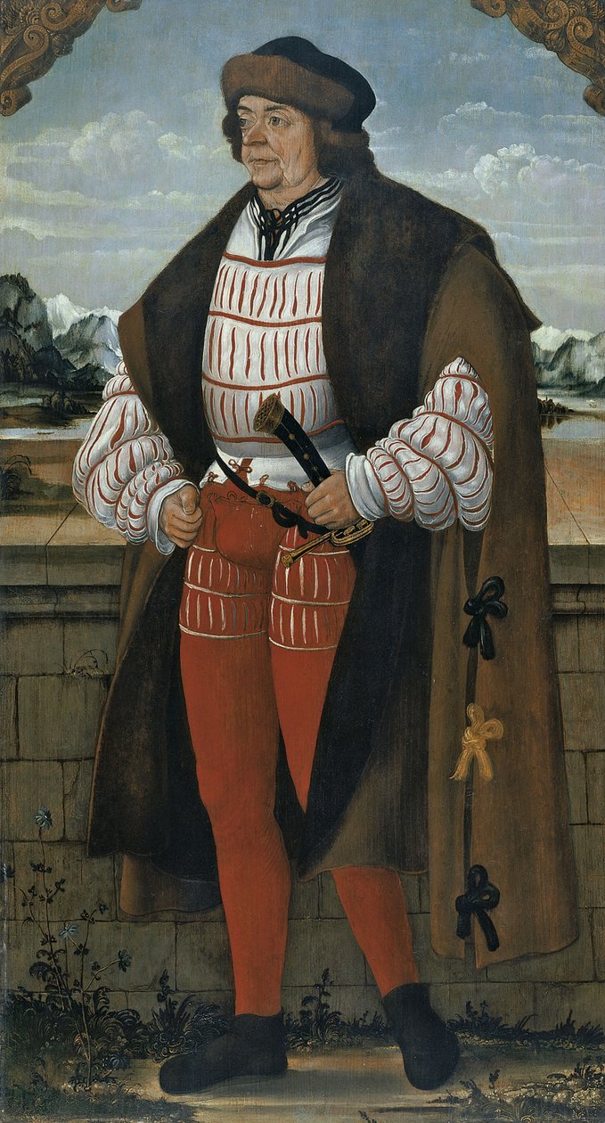 Nadworny Błazen znany jako Rycerz Christoph, 1515 autorstwa Hans Wertinger von