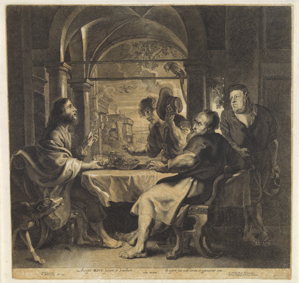 Posiłek w Emaus autorstwa Hans Witdoeck