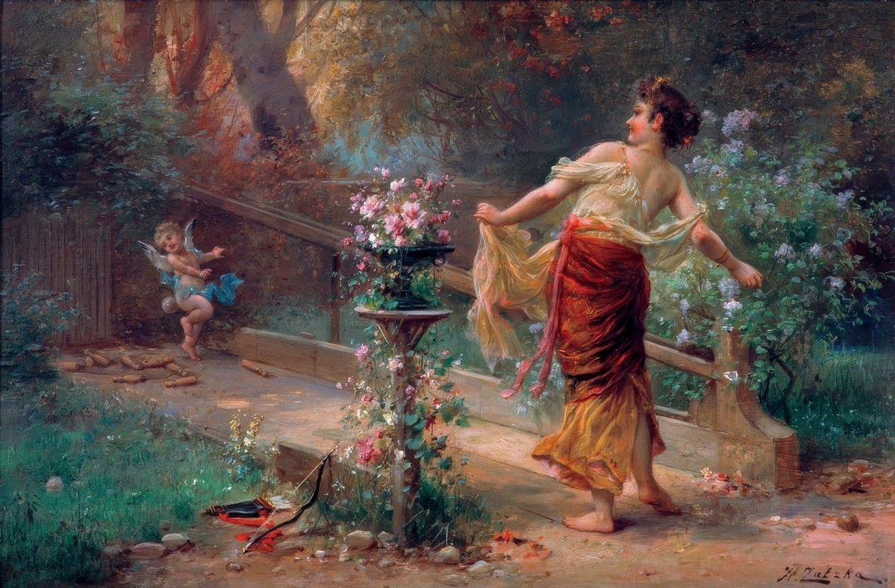 Amors Kegelspiel autorstwa Hans Zatzka