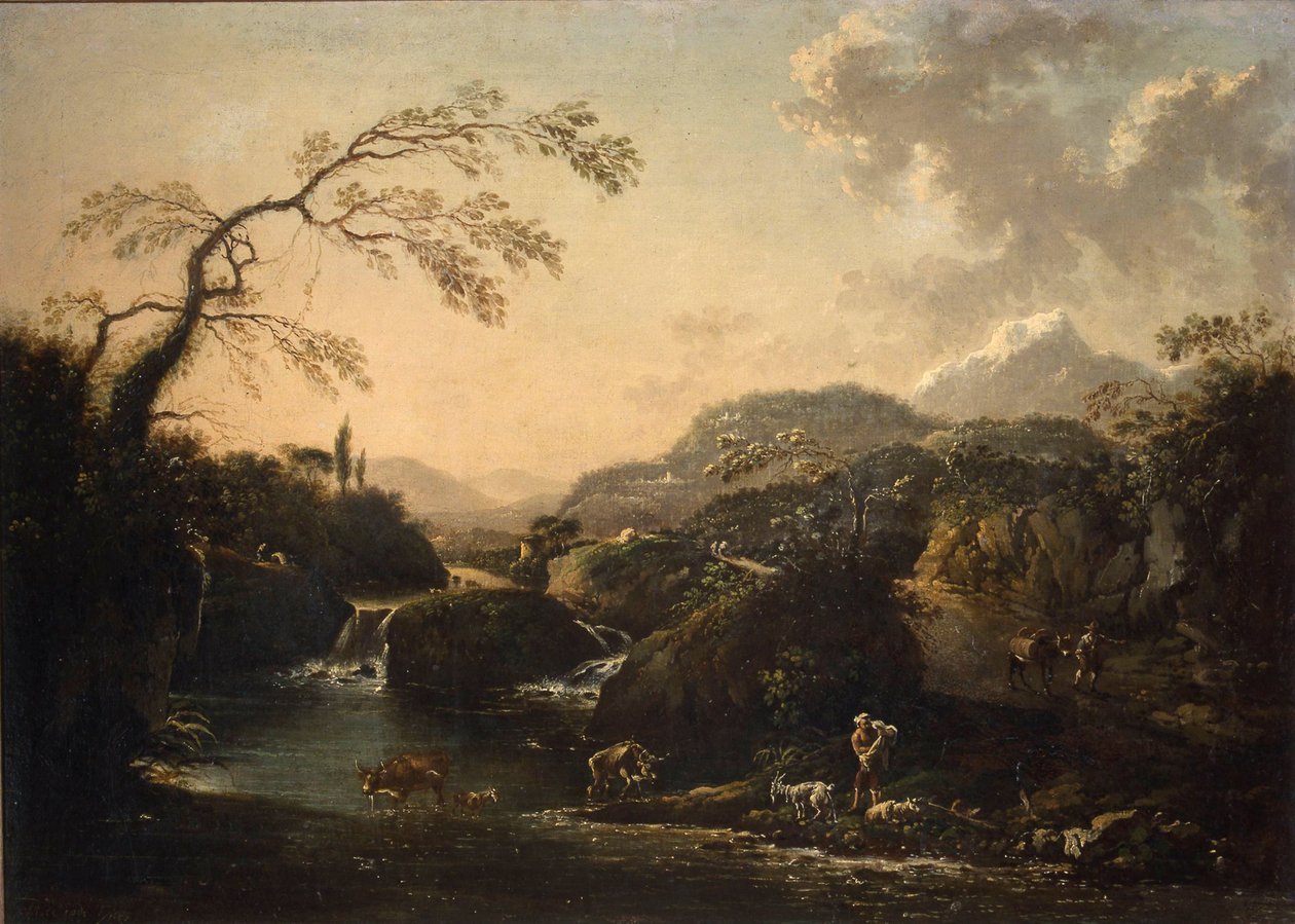 Krajobraz  . autorstwa Hans de Jode