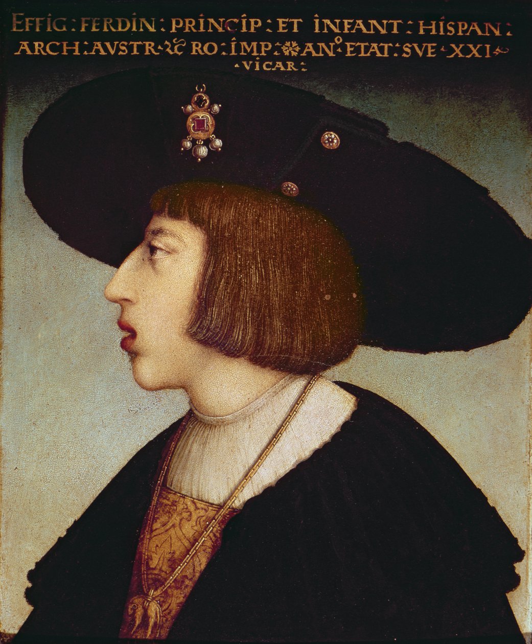 Portret Ferdynanda I, Świętego Cesarza Rzymskiego autorstwa Hans or Johan Maler