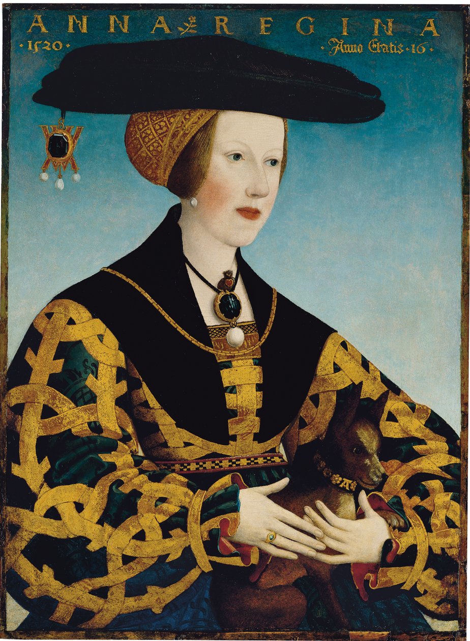 Portret królowej Anny Węgierskiej autorstwa Hans or Johan Maler