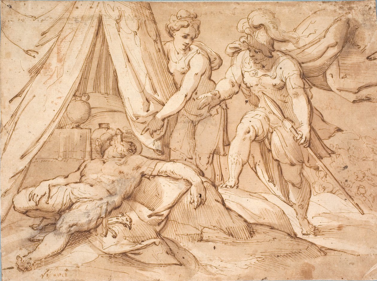 Duński:  Jael i Sisera autorstwa Hans von Aachen