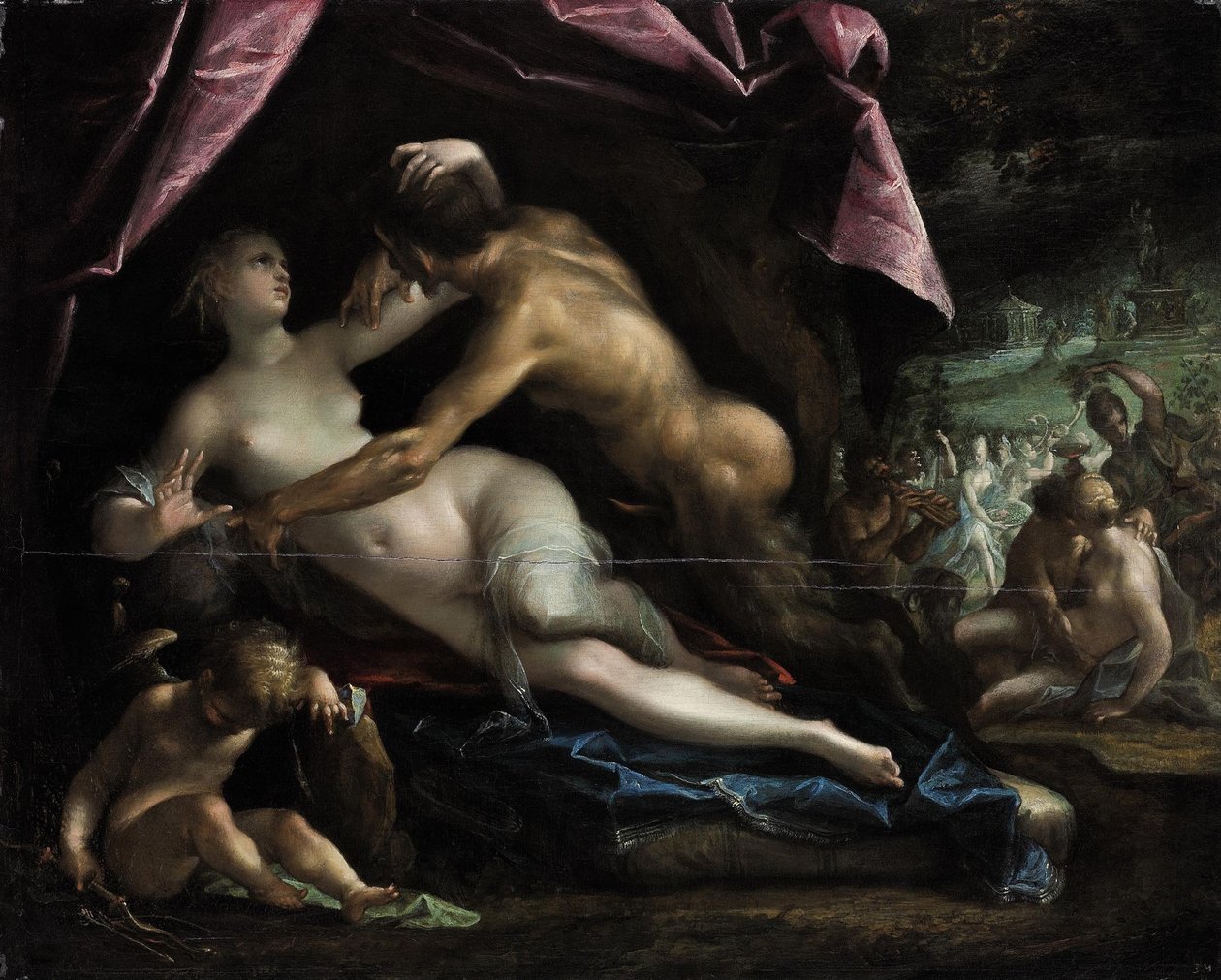 Pan i Selene autorstwa Hans von Aachen