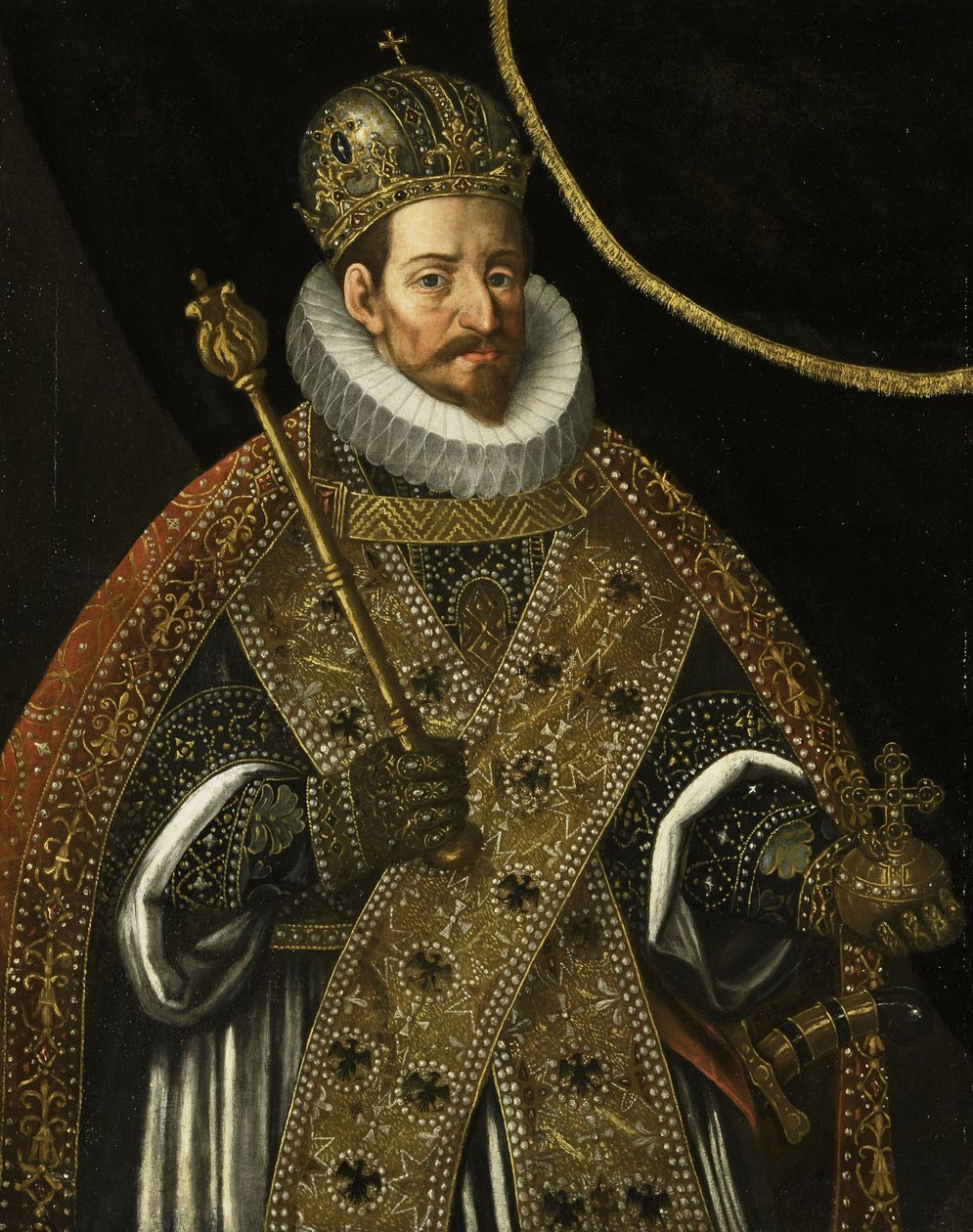Portret Macieja 1557-1619, cesarza Świętego Rzymskiego, ok. 1930 r. 1610 autorstwa Hans von Aachen