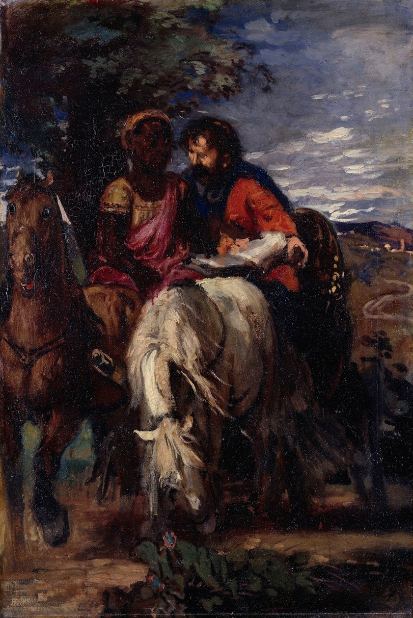 Filip i dworzanin autorstwa Hans von Marées