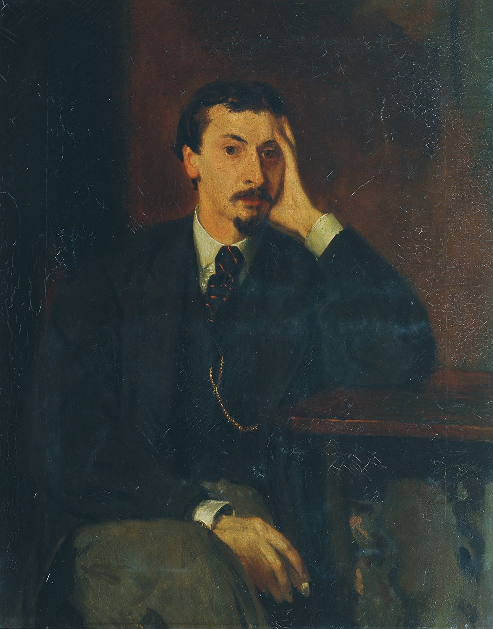 Poeta i filozof Gotthard Oswald Marbach autorstwa Hans von Marées